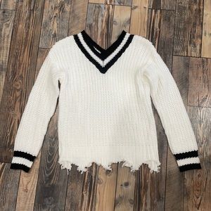 Girls V-neck sweater